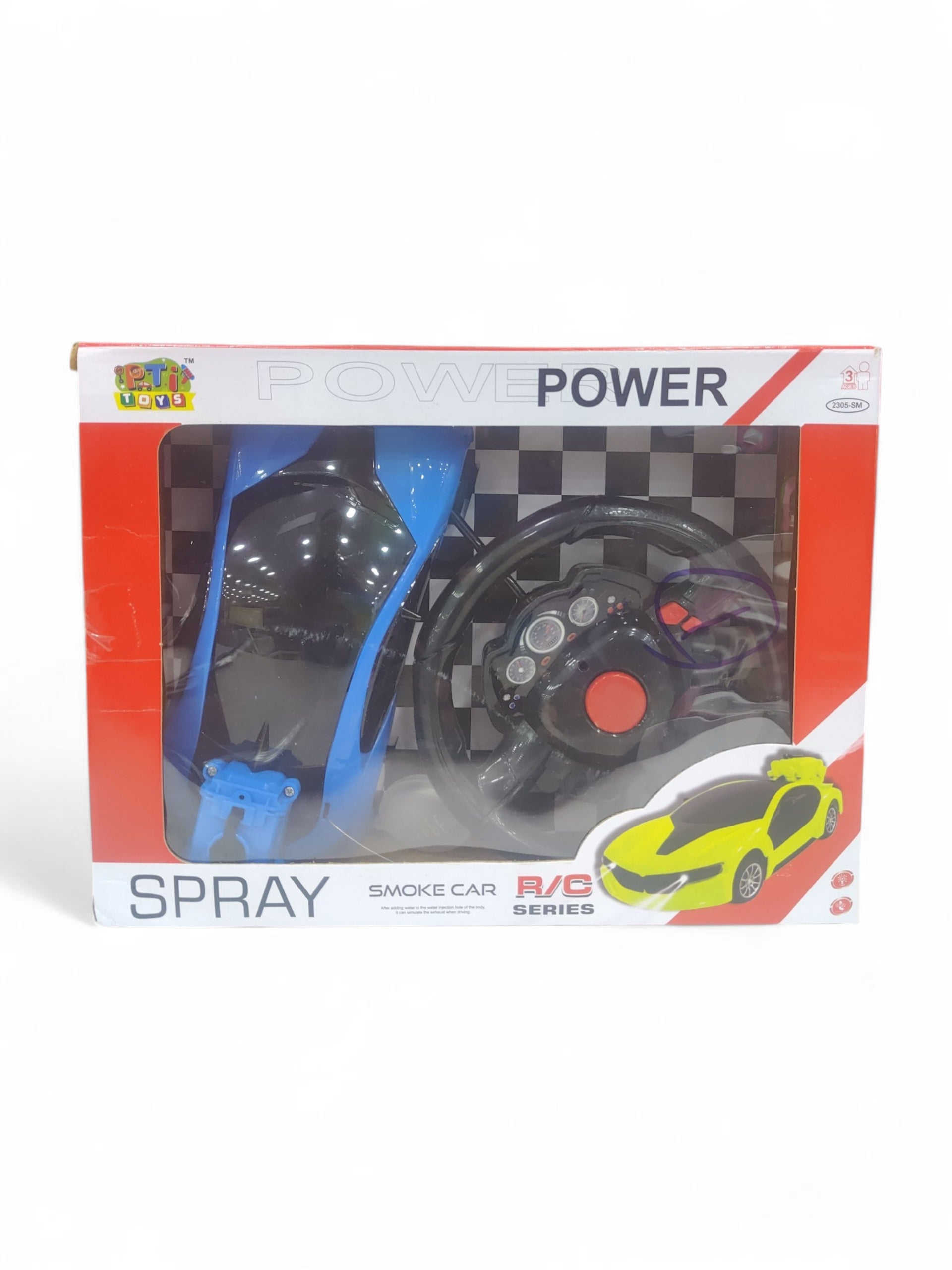 TOY SPARY CAR BLUE R/C SERIOUS TOY SPARY CAR BLUE R/C SERIOUS
